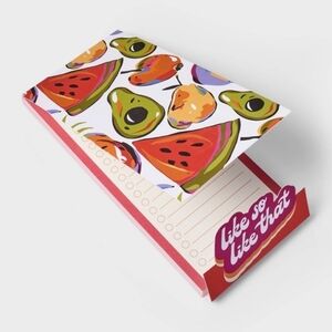 Tabitha Multicolor Fruit Notepad